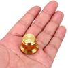 Uxcell Aluminium-Potentiometer-Set von 4 mm Innendurchmesser Universelle Regelknöpfe für Gitarre und 25 mm Außendurchmesser Goldfarbene Knöpfe, 2 Stück, Durchmesser, Lautstärke/Ton Bass,