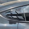 Tesla Model 3 Carbon Fiber Rear Window Vent Louver Sticker