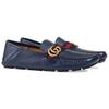 Gucci Horsebit Double G Loafers Men's Blue 450891 DTM10 4062