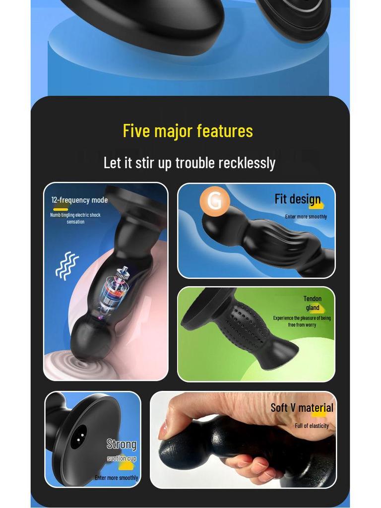Vibrating Unisex Anal Plug for Prostate Stimulation