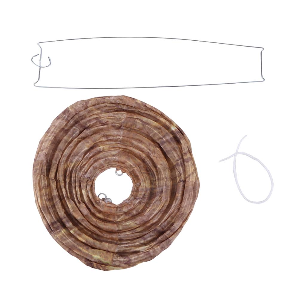 

Wasp Nest Decoy Waterproof Hanging Wasp Nest 28x22cm Outdoor Fake Wasp Nest Wasp Deterrent Lantern for Outdoor Garden коричневый