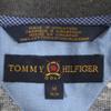 TOMMY HILFIGER Border Pattern golf Short sleeve Polo shirt M gray Men's Used