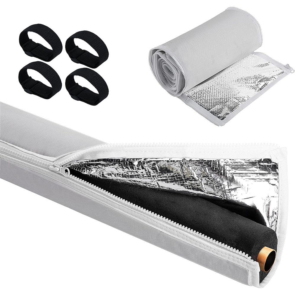 3 Layer Oxford Cloth HVAC Copper Pipe Insulation Cover Waterproof Sun-proof Zipper Flexible AC Hose Insulation Sleeve