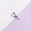 S925 Sterling Silver Crystal Jade Pendant Clasp & Clip with Buttons - Free Shipping