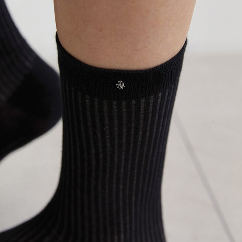 Tatiana See-through Ribbed Socks SC8087 3 Colors