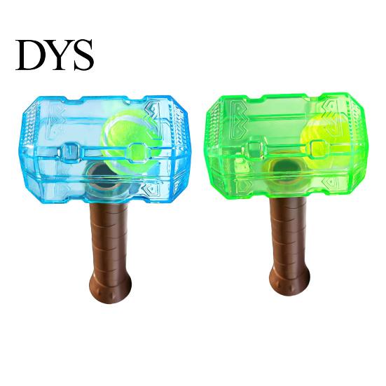 Active Play Dog Accessories 2Pcs Squeaky Hammer Toys with Tennis Ball Inside, Interactive Fetch Toys, Safe Pet Equipment Rubber Chew Toy for
