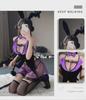 Manyan Sexy Lace Halter Neck Halloween Bunny Girl Witch Costume 