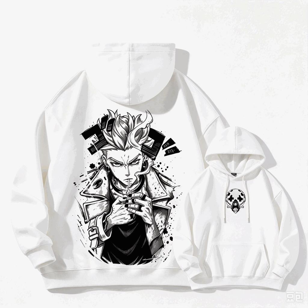 Dr Stone Senku Ishigami Graphic Hoodie Unisex Casual Pullover Sweatshirt Anime Fans Long Sleeve Loose Streetwear Hooded Tops Men Women