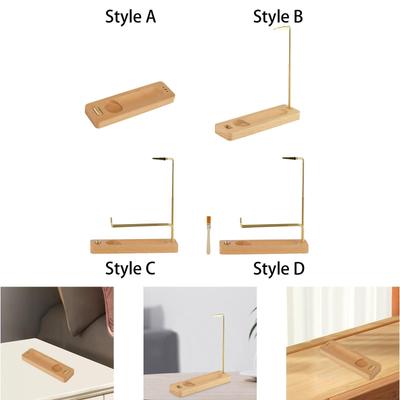 Incense Holder Modern Craft Ideal Gift Wooden for Anniversary Room Tea House Style A