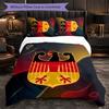 Germany Football Pattern 3 Pieces Bedding Set Soft Microfiber Duvet Cover with Pillow Cases for Bedroom