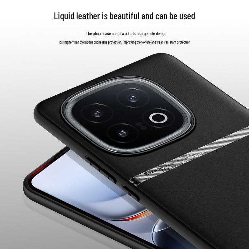 Liquid Leather TPU Case for iQOO15: Full Coverage, Precise Cutouts, Anti-Fall, Anti-Fouling, Luxurious Design