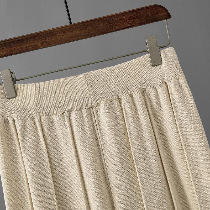 Casual Suit Damen Sommer Neue einfarbige ärmellose Weste Pullover weite Beinhose Große Größe Mode Eis Seide Anzug