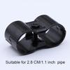 Pipe Connector Clamp Pipe Joint Component Black,Rust Resistant Sturdy Pipe