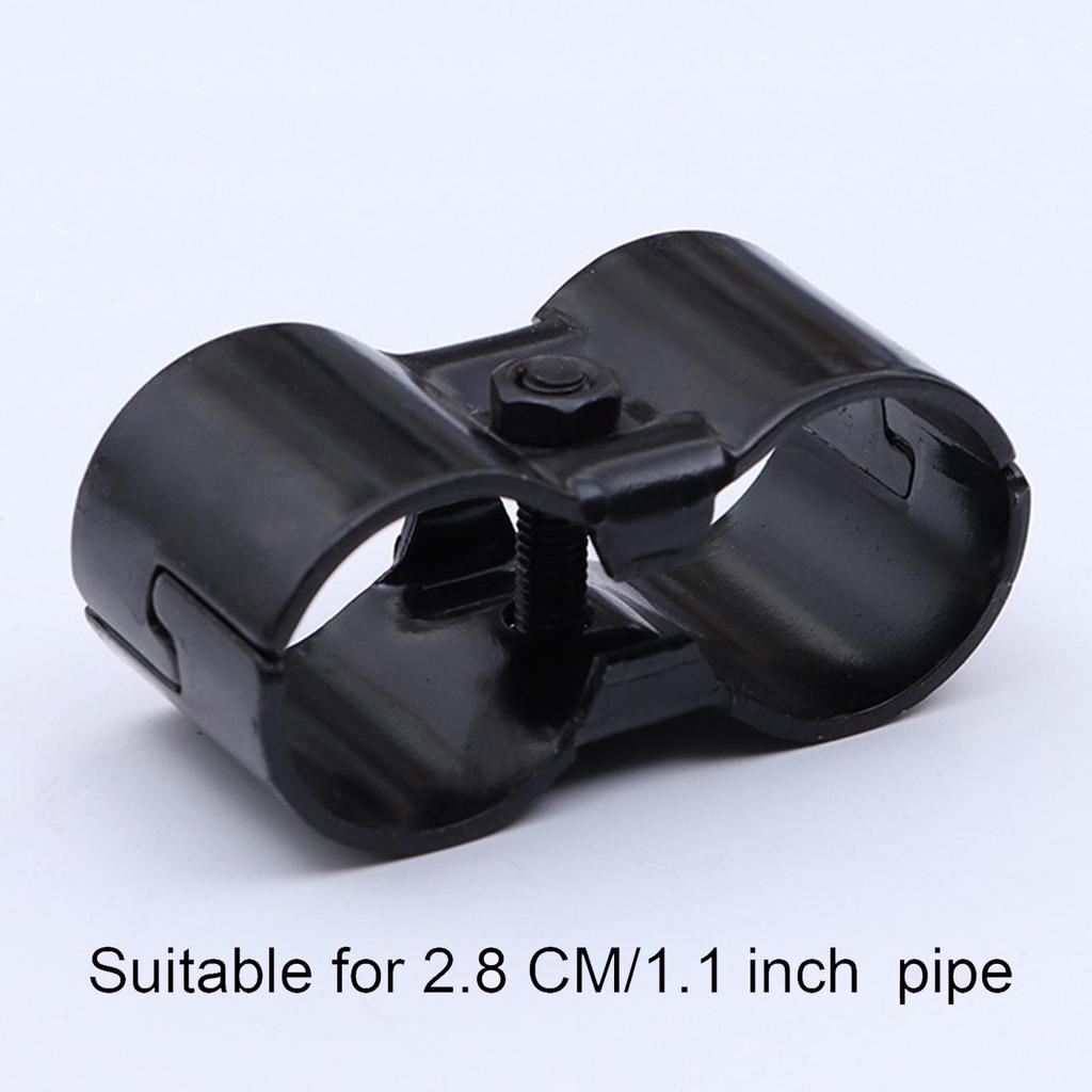 Pipe Connector Clamp Pipe Joint Component Black,Rust Resistant Sturdy Pipe
