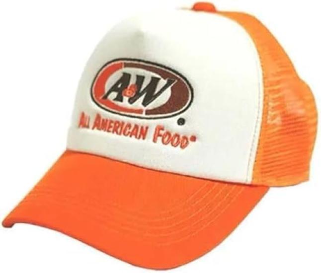 

[A & W] A&W Okinawa Mesh Logo Cap Orange Authentic Hat Mesh Cap Mesh Logo Cap