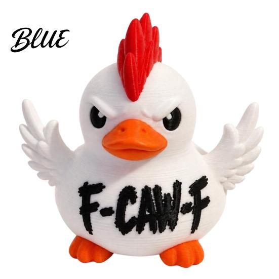 Cool Figurines for Home Decor 3D Printed Grumpy Duck/Crow Figurine Funny Angry Duck/Raven Statue Cute Duck Gaming Room Desk Decor Creative