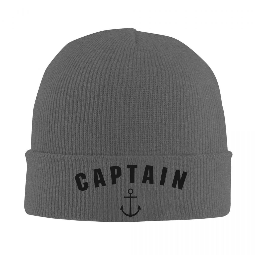 Captain Anchor Warm Knitted Cap Hip Hop Bonnet Hat Autumn Winter Outdoor Beanies Hats for Unisex Adult