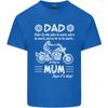 Dad Mum Biker Motorcycle Motorbike Funny Unisexs Light Cotton TShirt