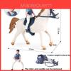 Ensemble de modèles de jouets de cavaliers cow-boys western avec des chevaux en plastique pour le jeu imaginatif des enfants