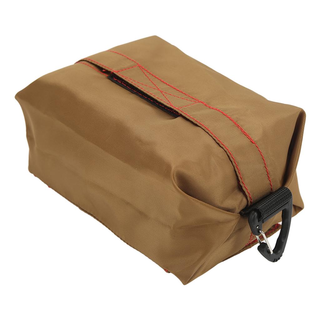 Outdoor Waterproof Vintage Napkin Storage Bag Portable Car Tissue Holder Bag for Camping Traveling