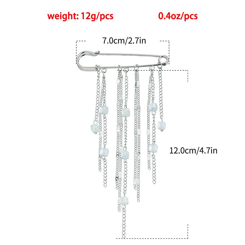 Elegantní Perlový Řetízek Třásně Brož Módní Dámské Oblečení Dekorace Doplňky Šperk Špendlík Kalhoty Nastavovací Špendlíky Taška Přívěsek Dárky