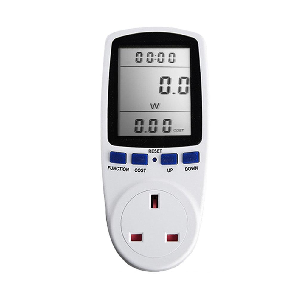 Digital LCD Energy Meter Wattmeter Monitoring Device Wattage Electricity Kwh Power Measuring