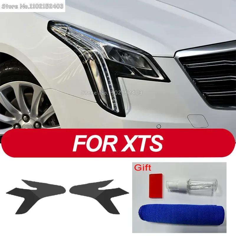 2 Pcs Car Headlight Protective Film Headlamp Transparent Black TPU Sticker For Cadillac CT6 XT4 XT5 XT6 XTS ATS Accessories