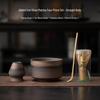 Gilded Iron Glaze Retro Matcha Tools: Tea Scoop, Matcha Bowl, Hundred Bristles Brush, Song Dynasty Tea Ceremony Set