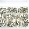 115pcs Metal Ceiling Hook Comprehensive Silver Steel Hook Practical Screw Hooks for Organizing Kitchenware and Tools