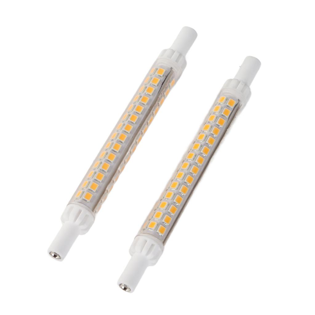 2Pcs R7S 98LED Bulb Double Ended 118mm Dimmable Flood Light Source Accessory Warm White100?130V
