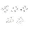10x Rectangular Nail Charms Nail Rhinestones Clear Nail Crystal Gems for Girl