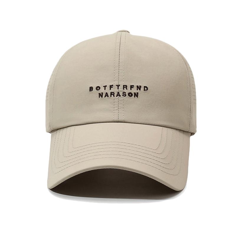 Breathable Quick-Drying Baseball Cap Unisex Sunscreen Cap Letter Embroidery Outdoor Sports Cap