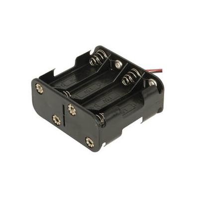 Quadratischer Polypropylen-Batteriehalter (8xAA)