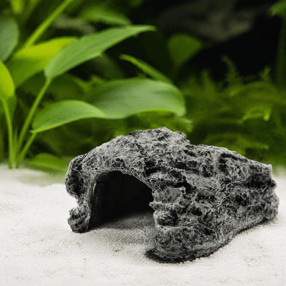 Resin Reptile Hiding Habitat Wide Flat Top Aquarium Hide Decoration Turtle Basking Cave Turtles