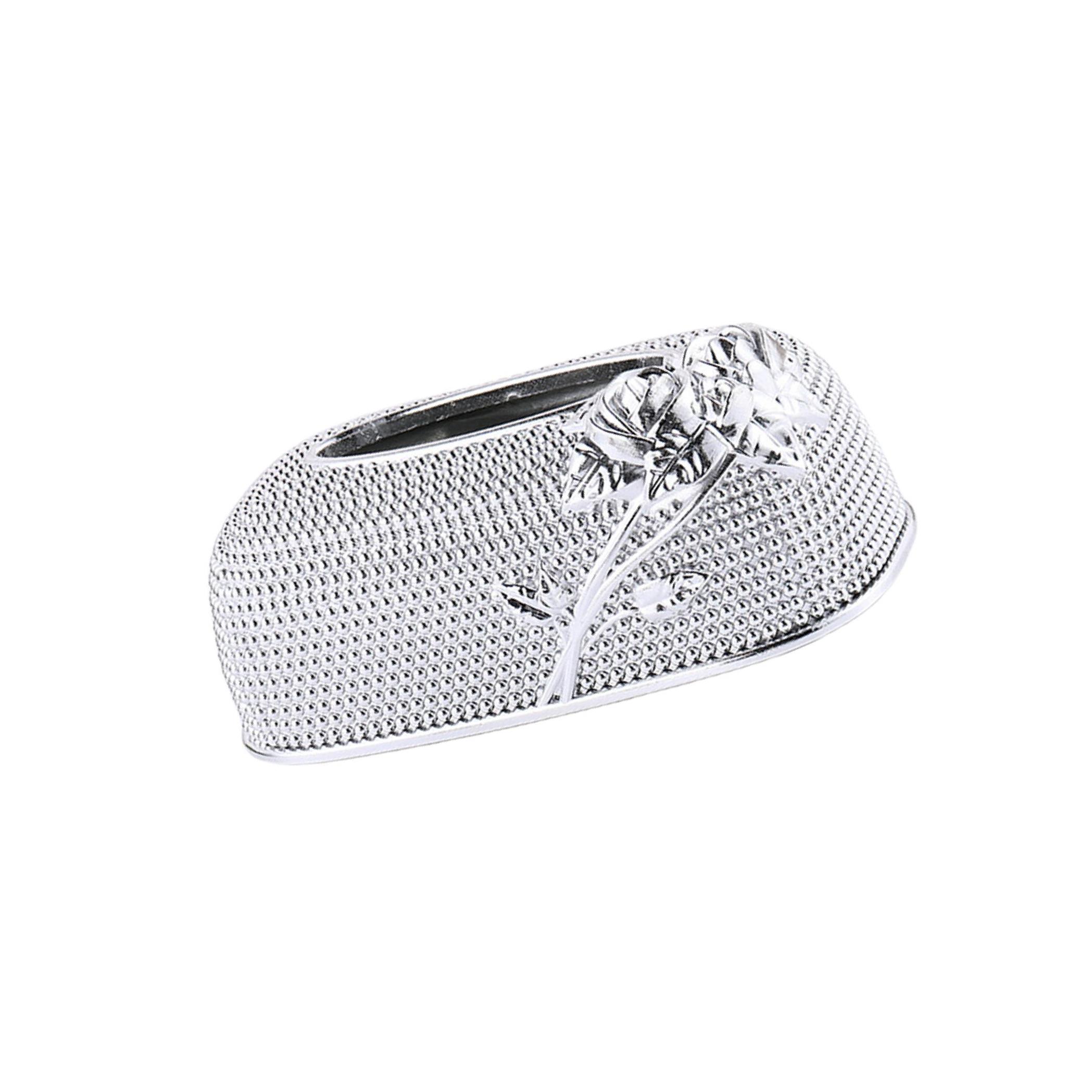 

Decorative Tissue Box Holder for Home Car Countertop Elegant Paper Case Cover серебряный