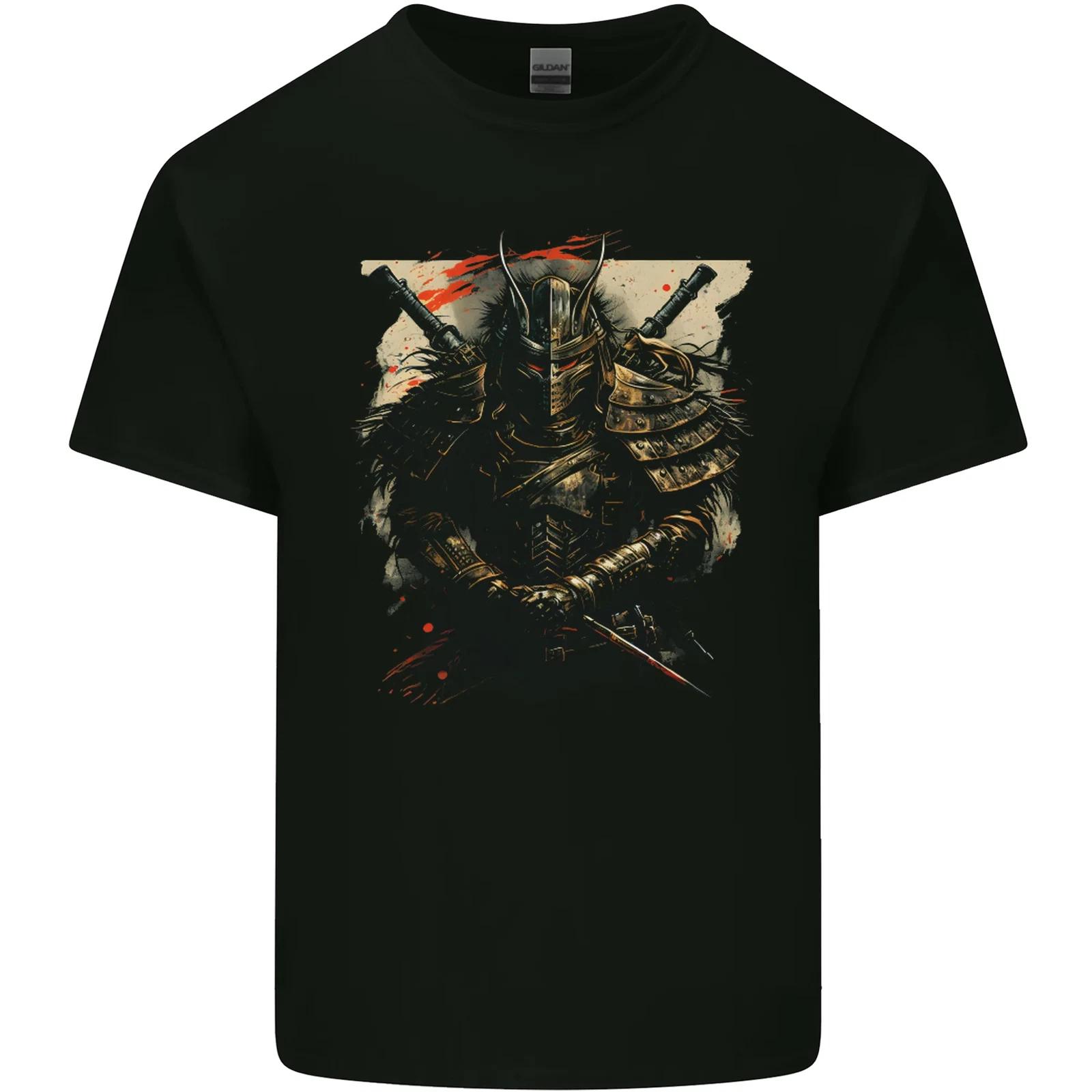 Samurai Extreme Japanese Fantasy Warrior Kids T-Shirt Childrens M