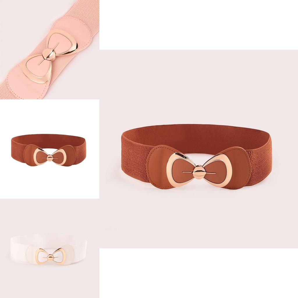 Womens Casual Dress Belt With Faux Leather Material And Hook Closure