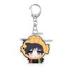 Q Version Anime Acrylic Agatsuma Zenitsu Tsuyuri Kanawo Kochou Tanjiro Nezuko Cartoon Kawaii Keychain Pendant Decor Fans Gifts