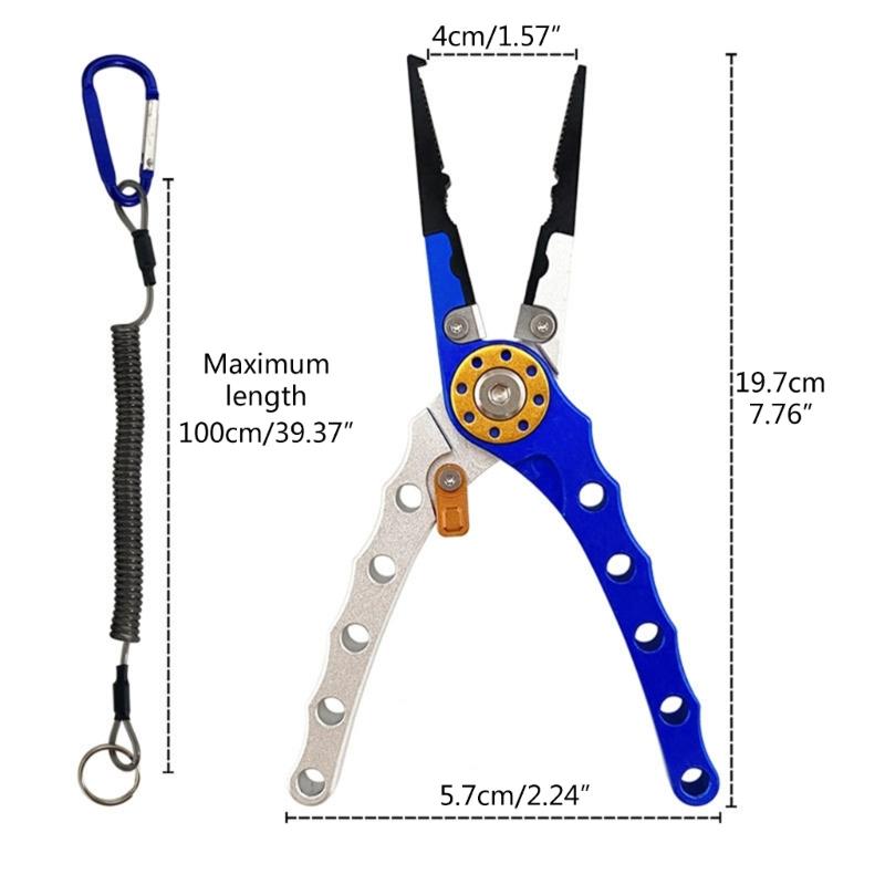 Fishing Grippers Fishing Hook Remover Aluminum Alloy Fish Plier Grip Clamps Grabber Fish Controllers Fishing Plier Tools