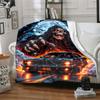 Horror Characters Printed Blanket Soft Cozy Blanket For Sofa Bedroom Living Room Dorm And Outdoor Use