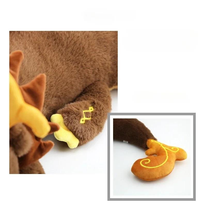 67cm Genshin Impact Plush Toy Game Zhong Li Morax Dragon Toy Soft Stuffed Plushie Doll Pillow Home Decor Children Christmas Gift