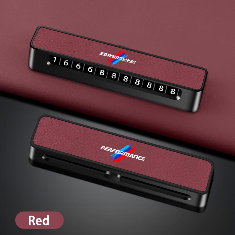 CMU2 Car Temporary Parking Card Phone Number Card Plate For BMW M Performance F20 F40 F22 F30 E90 F32 F06 F07 F46 E60 M5 Accessories