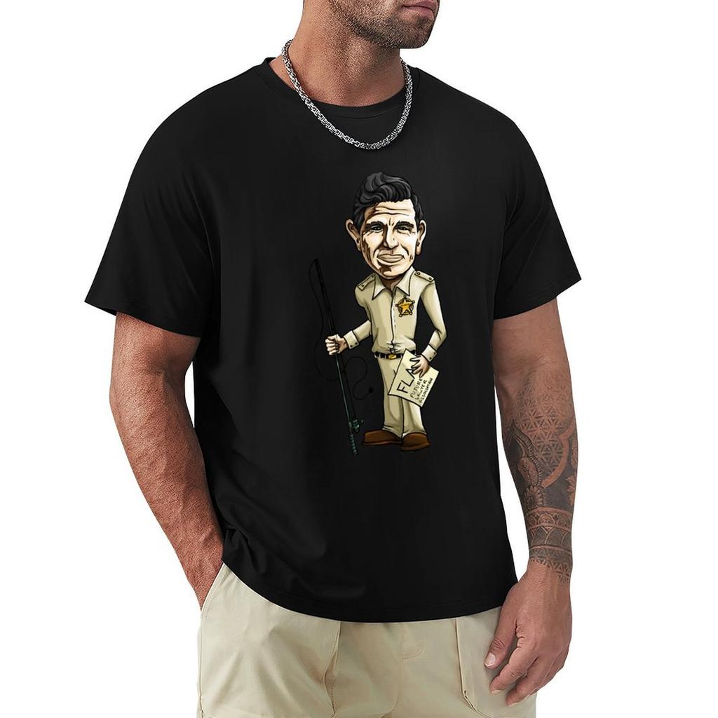 Mens Womens Retro Andy Griffith Sheriff Vintage Classic T-Shirt Vintage Anime Shirt Summer Top Mens Champion T Shirts