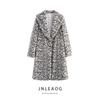 Jnleaog Autumn New Women Clothes Western Style French Style Design Lapel Loose Fake Fur Outerwear