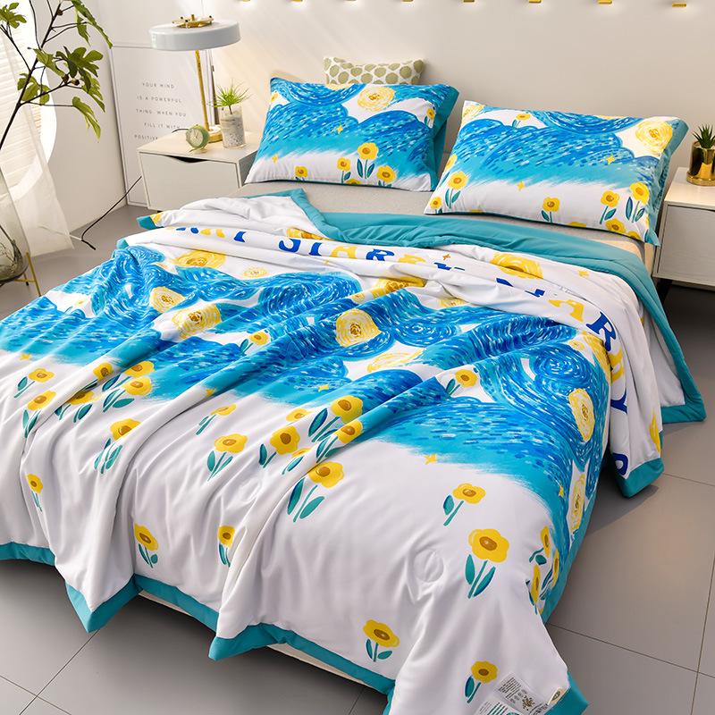 

Летнее спальное одеяло из соевого волокна, кондиционер, одеяло из стираного хлопка, летние одеяла для взрослых для кровати, дивана, домашний декор 150X200cm