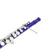Western Concert Flute Cupronickel Nicke Plated 16 Holes C Key Woodwind Instrument with Cleaning