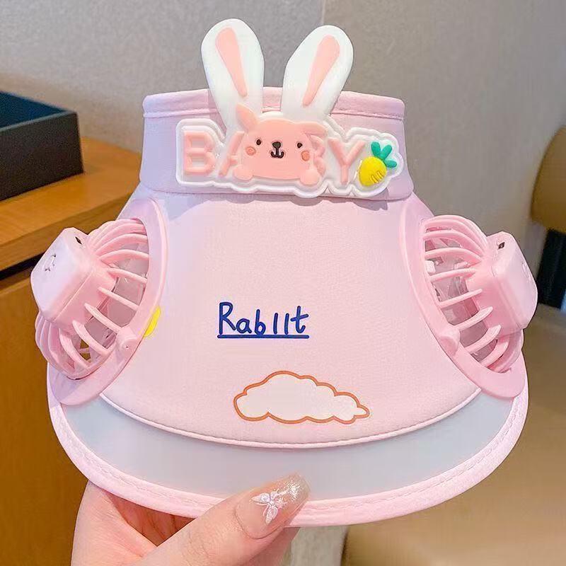 Портативная USB-перезаряжаемая вентиляторная кепка-козырек