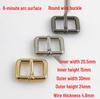 20mm Curved Gold Round Mouth Shoe Buckle