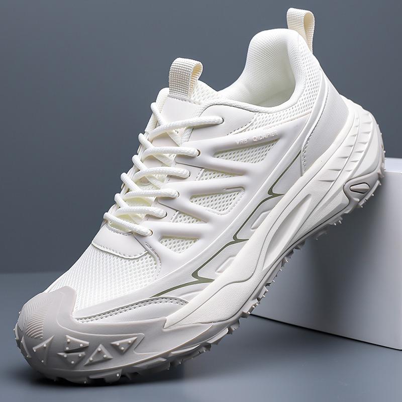 Versatile Minimal Male Athletic Sneakers Waterproof Easy Clean Leather Cushion Insole All Match Jeans Shorts Daily Leisure Shoes