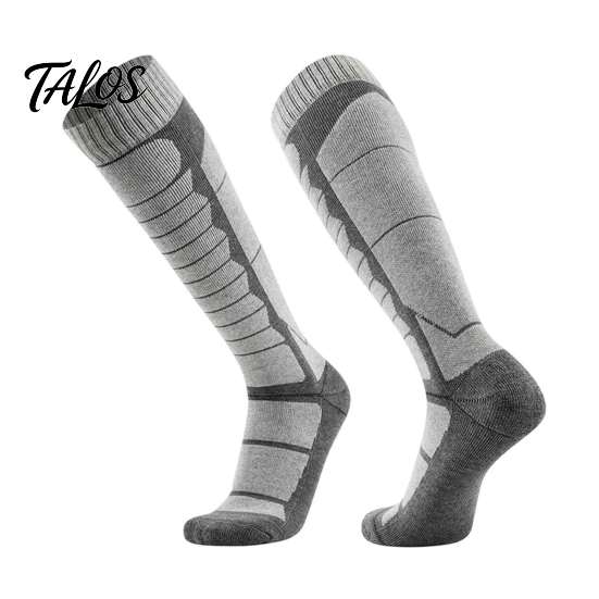 Comfortable Compression Socks for Skiing Unisex Cotton Ski Women Men, Thermal Snowboard Socks, Non Slip Soft Cold Weather Cuff Winter Warm